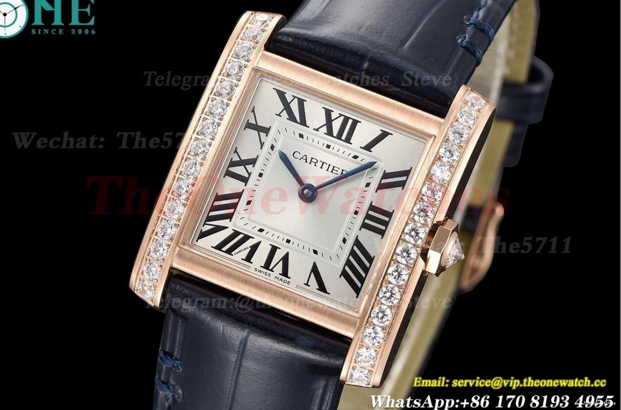 Quartz Silver Dial RG 8848F Française LE Blue Tank 27mm Dia 0302